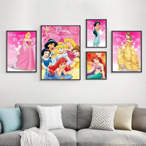 Disney Princess Snow White The Little Mermaid 5D diamond painting embroidery full kits mosaic DIY Craft lovers for home decor