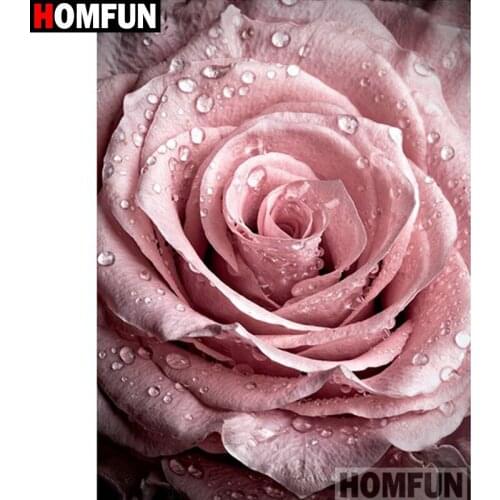 HOMFUN Diamond Painting Cross Stitch Pattern 5D Diamond Embroidery "flower" Home Decor DIY diamond Art A16279