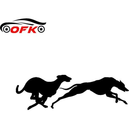 Car Stickers Decor Motorcycle Decals Fashion Racing Greyhounds Decorative Accessories Creative Sunscreen Waterproof PVC,17cm*5cm