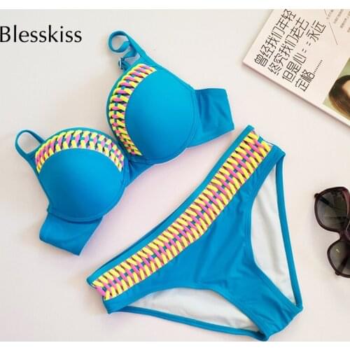 Синие купальники Blesskiss China At AliExpress