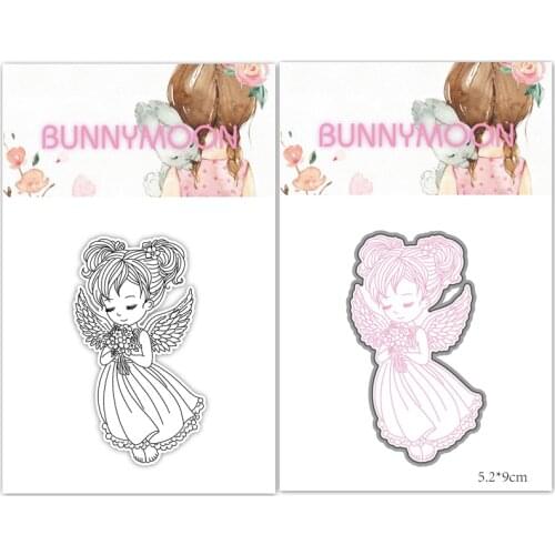 CH New Arrival Presell little girl Metal Cutting Dies and stamps DIY Scrapbooking Card Stencil Paper Craft Handmade Card