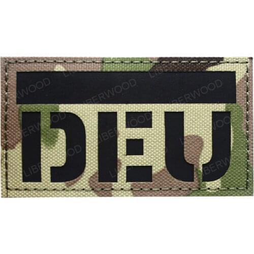 DEU Germany Infrared Reflective IR Patch Badge German Germen National Emblem CP camo Tactical Applique Sticker Hook Loop