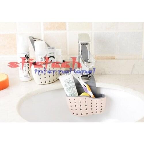 By dhl 100pcs Portable Basket Home Kitchen Hanging Drain Basket Bag Bath Storage Tool Sink Holder Kitchen Accessory