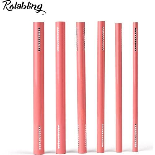 New Arrival 6pcs/set Professional Metal Rod Artificial Nail Tool Metal Stick French UV Gel Tips Nail Art Tool