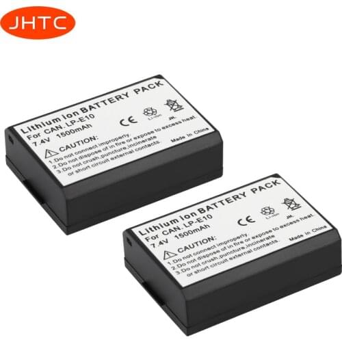 JHTC 1500mAh LP-E10 LP E10 LPE10 Digital Camera Battery For Canon 1100D 1200D 1300D Rebel T3 T5 KISS X50 X70 Battery
