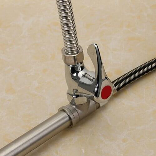 Quality 4 Points Inside And Outside Wire Straight Through Angle Valve Wrench Type Quick Opening Valve Kitchen Faucet Accessories