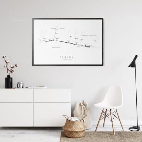 Otter Trail Map | Otter Trail Poster | South Africa Hiking | Trail Map Art | Relive your Adventures