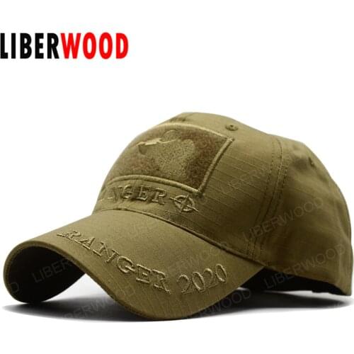 LIBERWOOD MultiCam Sniper Ranger 2020 Embroidered Ball Cap Military Army Operator hat Tactical CP OD Cap with Loop for Patch