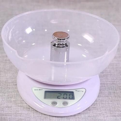 New 5kg/1g Mini Home Kitchen Scale Portable Electronic Scale LED Electronic Scale Food Scale Kitchen LED Electronic Scale