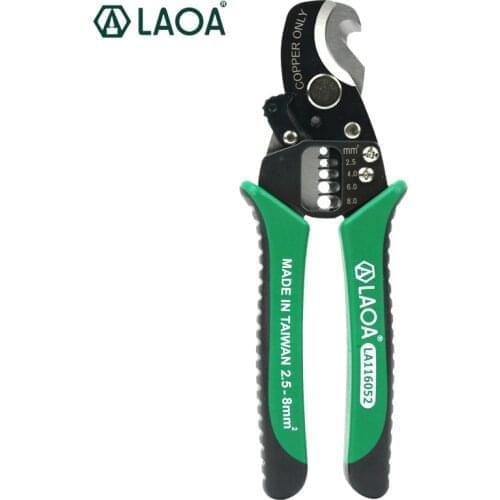 LAOA SK5 3 in 1 Multifunction Wire Stripping Cable Cutting Scissor Wire Cutter Hand Tools Electrician Tool Taiwan original