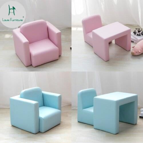 Louis Fashion Children Sofa Small Seat Boy and Girl Lovely Single Tatami Lazy Baby