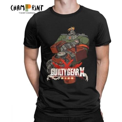 Mens T-Shirt Potemkin- Xrd GG Guilty Gear T Shirt GuiltyGear Sign Fighting Video Games Tee Shirt Plus Size Cotton Clothes