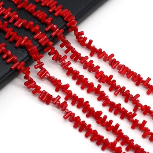 Natural Coral Beads Irregular Coral Loose Beads Necklace Accessories Charms for Jewelry Making Bracelet Earrings Gift