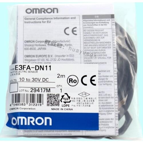 New Original Omron photoelectric E3FA-DN11 E3FA-DN12 E3FA-RN11 E3FA-RN12 E3FA-TN11 E3FA-TN12 E3FA-TP11 E3FA-TP12 E3FA-DP11