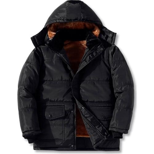 New 2021 Men Jacket Coats Thicken Warm Winter Windproof Jackets Casual Mens Down Parka Hooded Outwear Cotton-padded Jacket 5XL