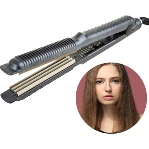 NOVUS Corrugation Fluffy Hair Styler Wave Corrugated Iron Narrow Plates Fashion Hairstyle Tools for Lady Hair Crimp Iron