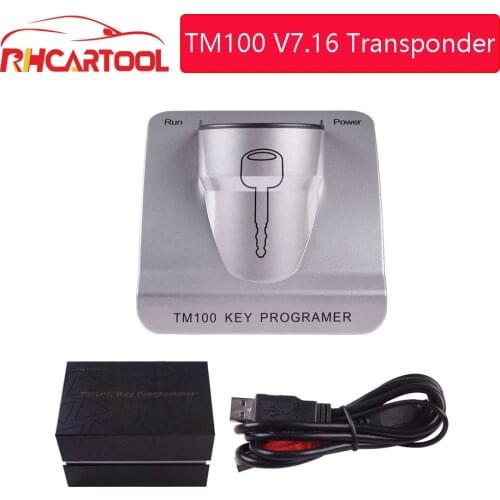 OBD2 TM100 V7.16 Transponder Key Programmer Full Version Support All Key Lost with 62 Modules Update Online Free Lifetime