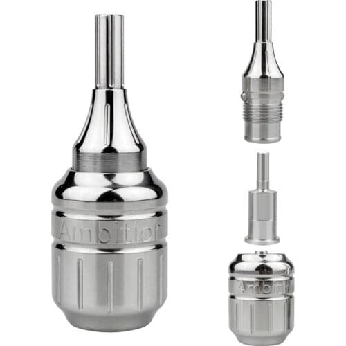 Adjustable Cartridge Grip Stainless Steel Cartridge Grip for all Standard cartridge Tattoo Machine & Needles