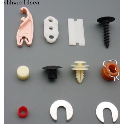 Shhworldsea 100pcs auto fasteners door lock pawl retainer interior trim panel front door window guide bumper fascia clip