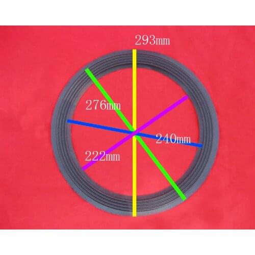 2 pieces 12 inch 12" 4 Wavy brand new woofer bass loudspeaker speaker fabric surround - repair cloth