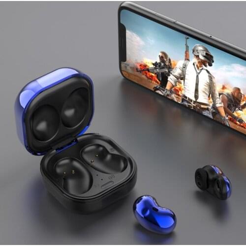 S6plus TWS Bluetooth 5.1 LED Color Screen HiFi Wireless Mini Clock Earphones Noise Cancelling Headphones