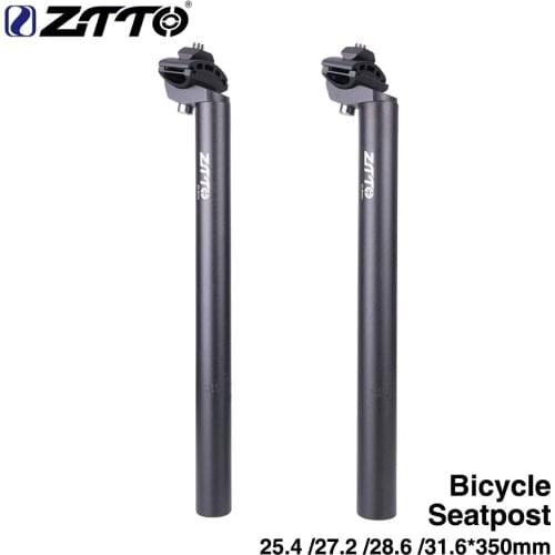 ZTTO Bicycle Parts MTB Road Bike Bicycle Seat Post Tube Superlight SeatPost 25.4 27.2 28.6 31.6 350mm