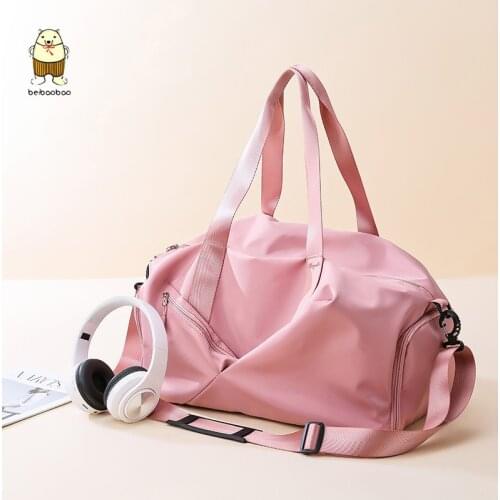 Beibaobao 2021 Waterproof Nylon Sport Bag For Women Handbag Travel Bags Cabin Luggage Fashion Female Fitness Yoga Bags