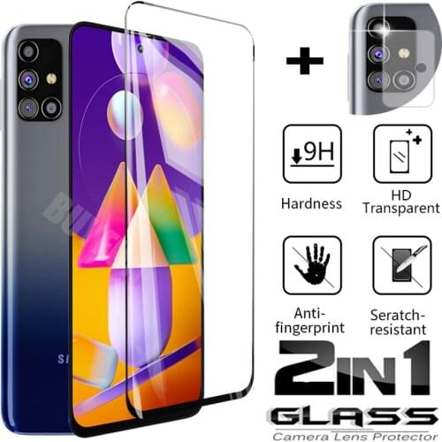 2in1 Tempered Glass For Samsung Galaxy A50 A51 A50s A60 Screen Protector on for Samsung A70 A70s A80 A71 A90 5G ProtectiveGlass