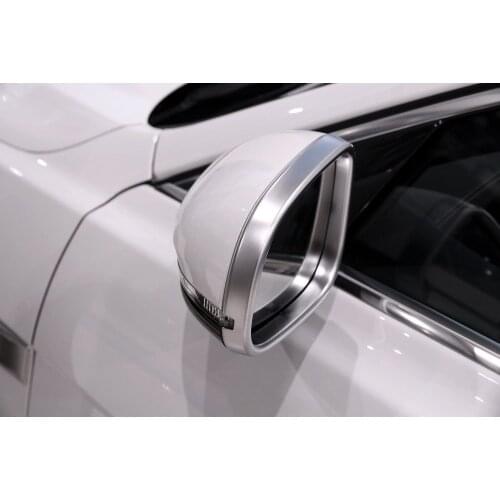 2pcs Side Rearview Mirror Frame Cover Trim ABS Chrome For Jaguar XF/XFL 2011-2019 XE 2015-2017 XJ/XJL 2010-2016