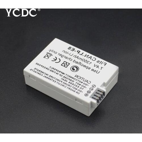 2020 Promotion New LP-E8 1350mAh Digital Camera Battery For Canon EOS Kiss X4 X5 X6i X7i 550D 600D 650D 700D Rebel T2i