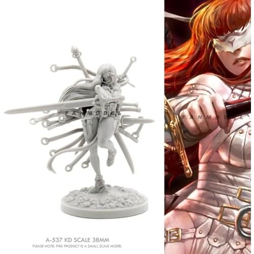 38MM RResin model kits figure beauty colorless and self-assembled A-537