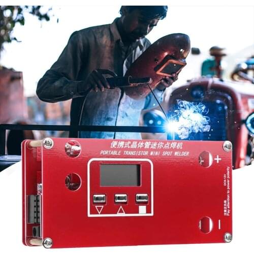 DIY Mini Spot Welding Machine for 18650 Lithium Battery 12V Automobile Battery LCD Display Screen Spot Welder Welding Tool Kit