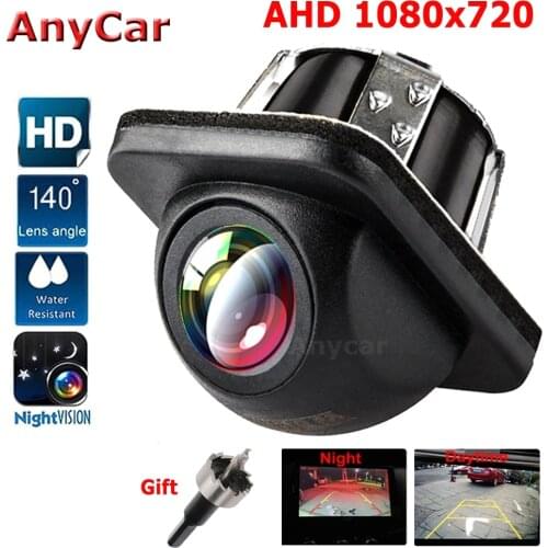 Car Reverse Camera Rear View Camera AHD 720p Night Vision Backup Parking Camcorder Highly Waterproof Reversing Monitor