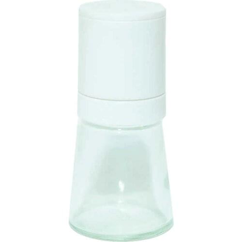 Salt Pepper Glass Grinder White