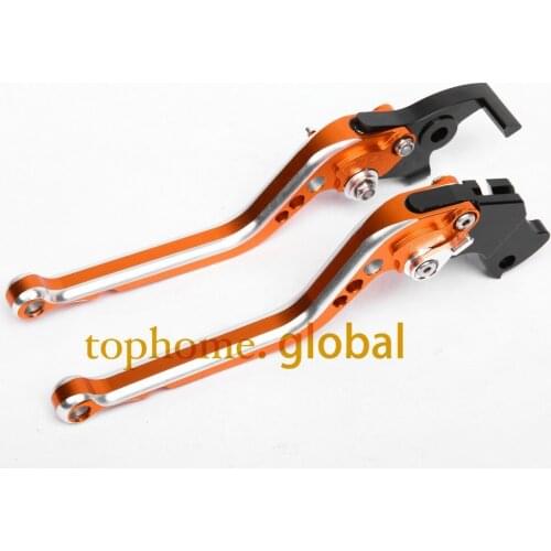 CNC Motorcycles Brake Clutch Levers Regular size Mixed Orange&Silver Color For Moto Guzzi V11 1999-2000 2001 2002 2003 2004