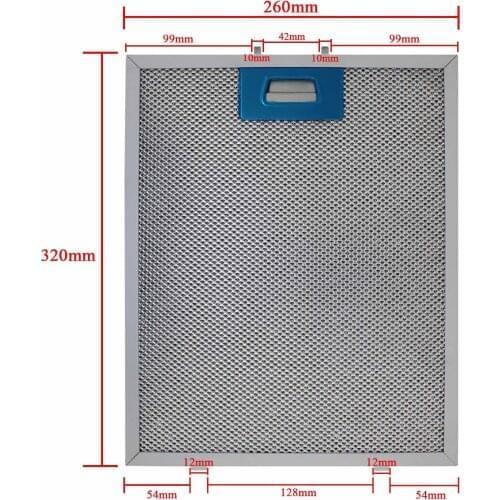 Filter cooker hood mesh filter metal grease filter kitchen range hood filter replacement filter screen aluminum mesh range hood