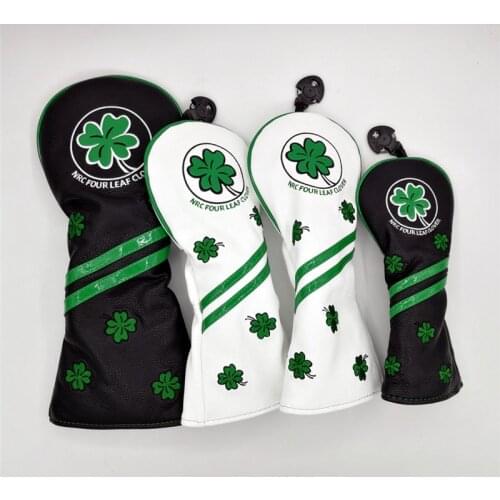 Golf Lucky Clover Headcovers Driver Fairway Woods Hybrid Golf Covers 135ut Complete Set Mascot Novelty Gift