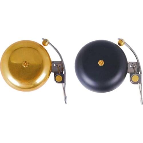 Mountain Road Bike Bells Retro Brass Bells Handlebar Bicycle Ring Horn Clear Loud Sound Safety Warning Alarm Cycling Accessories