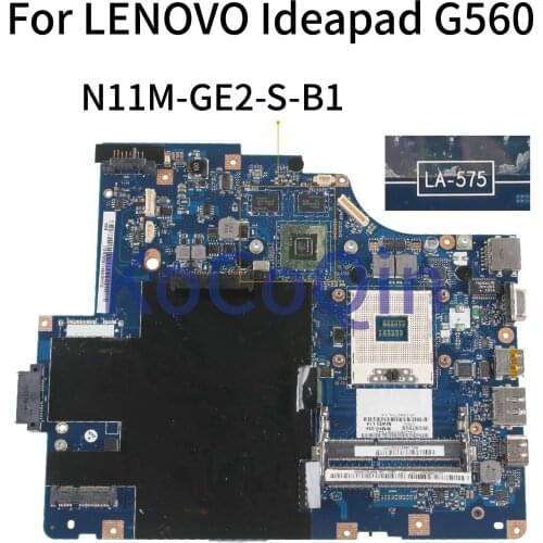 KoCoQin Laptop motherboard For LENOVO Ideapad G560 Z560 GT310M HDMI Mainboard NIWE2 LA-5752P N11M-GE2-S-B1 HM55