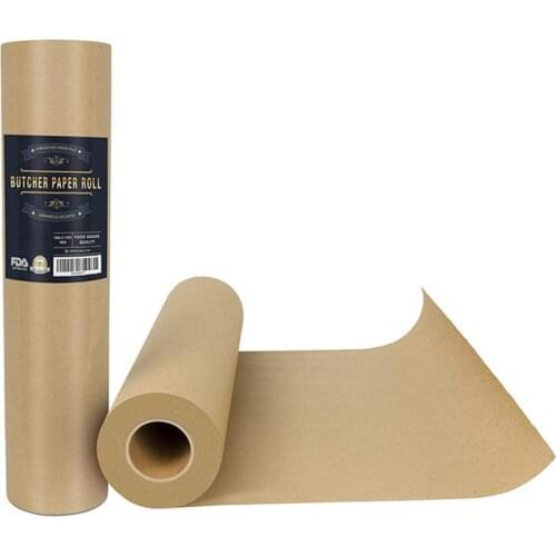 Butcher Kraft Paper Roll Food Grade Acking Paper All natural FDA Approved Perfect for Smoking BBQ Meats Cooking Paper Carry Tube