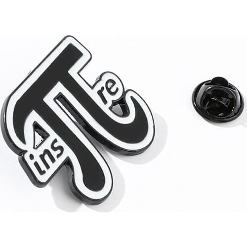 Creative Fun Letter π Enamel Brooch Pin Fashion Cute Badge Jewelry Men And Women Gifts For Friends Jewelry