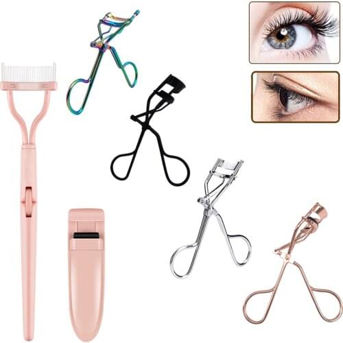 Ice-Fairy Pro Multi Type Eyelashes Curler Eyelash Extensions Volume Tweezers Makeup Eyelash Applicator Tools Natural Bending
