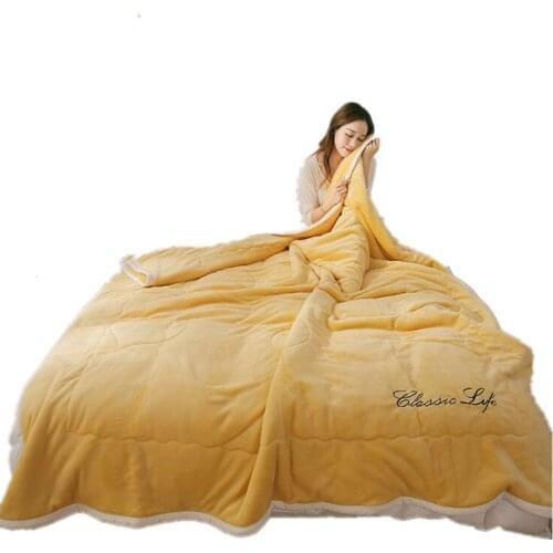 Washable Sherpa Sofa Throw Blanket Warm Thick Tapestry Bed Cover Plush Rugs Gifts for Birthday Christmas Home Decor