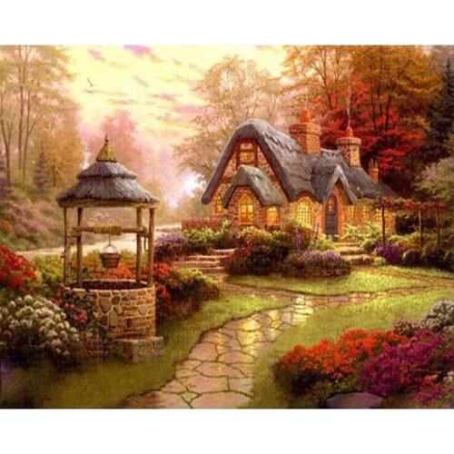 5d rural mosaic embroidery craft cabin diamond painting kits beads picture wall paper decor stones drawing christmas gift new