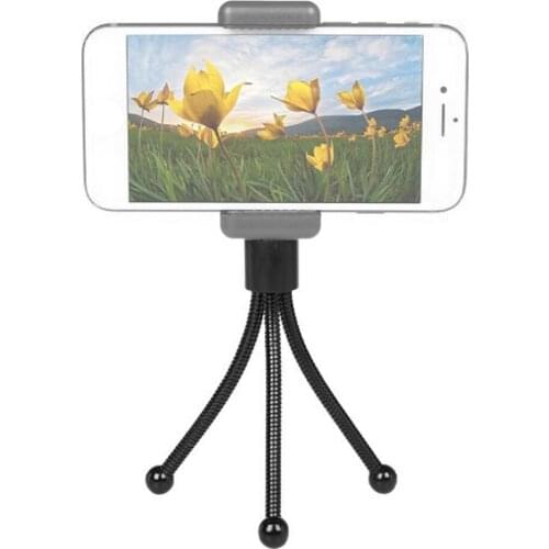 Desktop Web Camera Stand Bracket Mini Metal Tripod with 1/4 Inch Screw for Live Streaming Online Meeting Teaching Video Calling