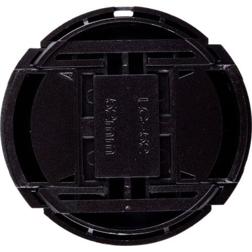 Lower price wholesale 50 pcs 52mm Snap-on Front Lens Cap Cover for Canon Nikon Olympus Sony Pentax Sigma Lens