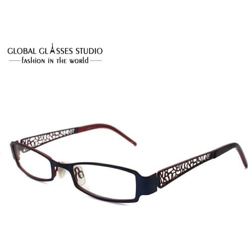 New Eyeglasses Frames Eyewear Black Rectangle Metal Reading Men and Women Vintage Small Fashion Classic KO26