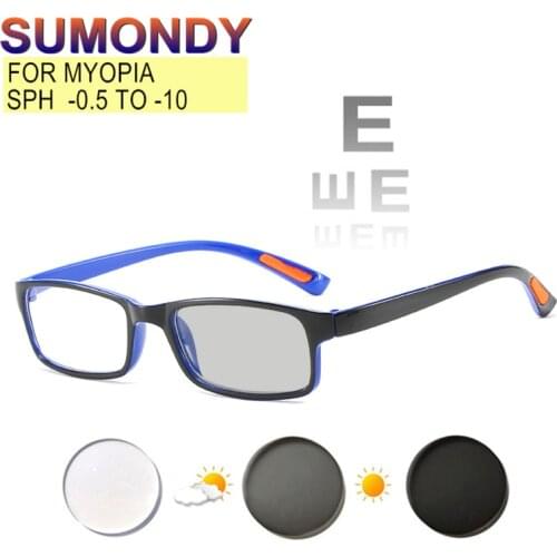 Prescription Glasses For Myopia -0.5 TO -10 Women Men Ultralight TR90 Frame Nearsighted Spectacles Cylinder Customizable UF66