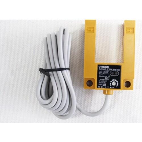 Genuine Hugong E3S-GS30P2 Groove photoelectric switch DC three-wire PNP normally open DC6-36V