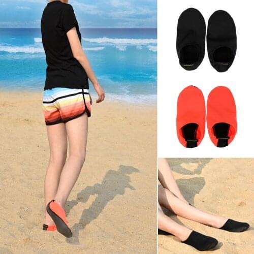 Unisex Durable Non-slip Sole Barefoot Water Skin Shoes Aqua Socks for Beach Pool Sand Swim Surf Yoga Water Aerobics